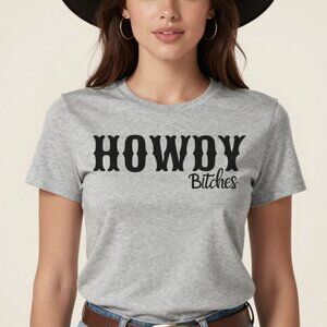 Howdy Custom Tee Graphic Short Sleeve T-shirt